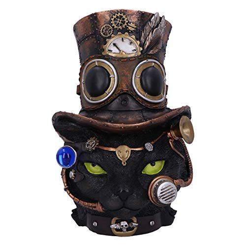 Nemesis Now Felius Mogg Dekofigur, Steampunk, 28,8 cm, Schwarz, Harz, 28.8cm von Nemesis Now