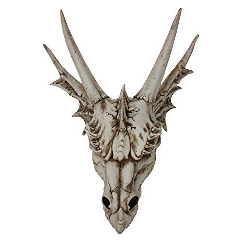 Nemesis Now Figur Last Dragon Totenkopf, 40 cm, elfenbeinfarben, Größe 55 cm von Nemesis Now