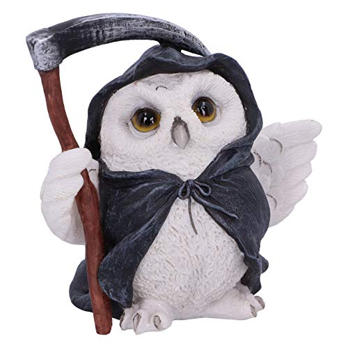 Nemesis Now Flight Grim Reaper Owl Familiar Figurine, White, 12.5cm Dekofigur Sensenmann Eule, weiß, 12,5 cm, Harz von Nemesis Now