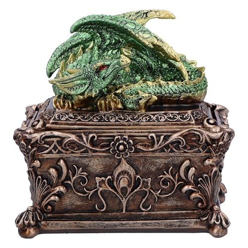 Nemesis Now Guardian of the Hoard Dragon on Box 13cm, Resin, Bronze, Cast in the Finest Resin, Expertly Hand Painted Nemesis Now Guardian of the Hoard Dragon on Box 13cm, Resin, Bronze, Cast in the Finest Resin, Expertly Hand Painted von Nemesis Now