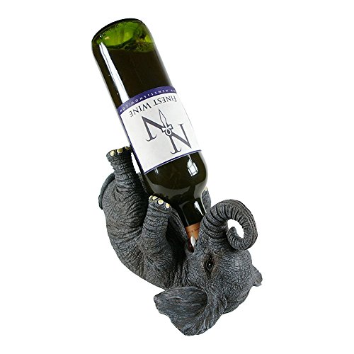 Nemesis Now Guzzlers Elefant Weinflaschenhalter, 21 cm, Grau von Nemesis Now