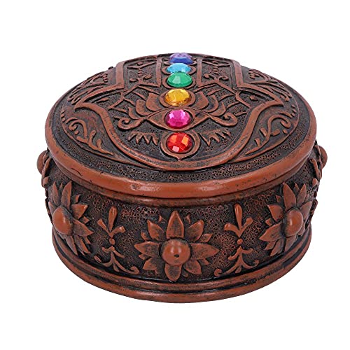 Nemesis Now Hamsa's Chakra Box (2er Set) 9,5cm, braun, 9,5 cm von Nemesis Now