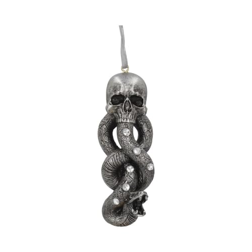 Nemesis Now Harry Potter Dark Mark Voldemort Dekofigur zum Aufhängen, Silber, 9,5 cm von Nemesis Now