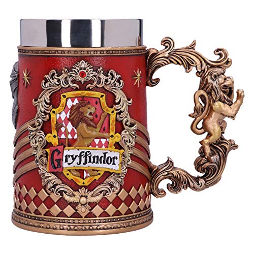 Nemesis Now Harry Potter Gryffindor Hogwarts House Collectable Tankard, Harz, Rot/Goldfarben, 1.25 picometer von Nemesis Now