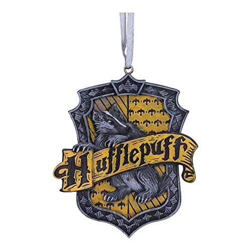 Nemesis Now Harry Potter Hufflepuff-Wappen zum Aufhängen, Gelb, 8 cm von Nemesis Now