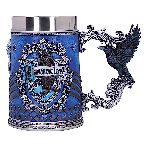 Nemesis Now Harry Potter Ravenclaw Hogwarts House Collectable Tankard, Kunstharz, Blau, Silber, 1.25 picometer von Nemesis Now