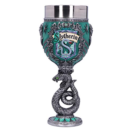 Nemesis Now Harry Potter Slytherin Hogwarts House Collectable Goblet, Harz, Grün Silber, 1.25 picometer von Nemesis Now