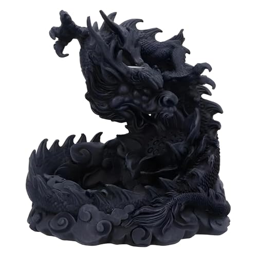 Nemesis Now Heilong Räuchergefäß Dragon Backflow, Schwarz, 17,5 cm von Nemesis Now