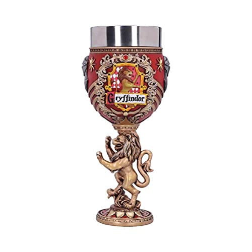 Nemesis Now House Collectable Goblet Harry Potter Gryffindor Hogwarts-Haus-Kelch zum Sammeln, Kunstharz, Rot/Goldfarben, 1 Stück (1er Pack) von Nemesis Now