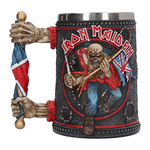 Nemesis Now Iron Maiden Bierkrug, 14 cm, Schwarz, 600 ml von Nemesis Now