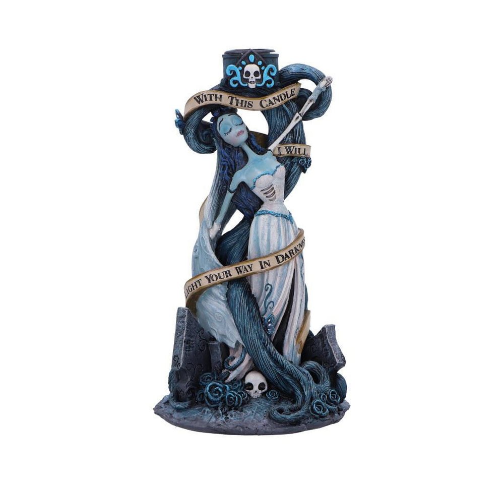Nemesis Now Kerzenständer Corpse Bride - Hochzeit mit einer Leiche Kerzenständer Candle 19 cm (1 St), Offiziell lizenzierter, handbemalter Kerzenständer von Nemesis Now