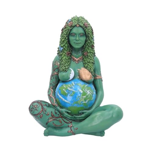 Nemesis Now Large Ethereal Mother Earth Painted Figurine Große Gaia Art Statue bemalte Figur, Harz, Natürliche ätherische Mutter Erde, 30 cm von Nemesis Now