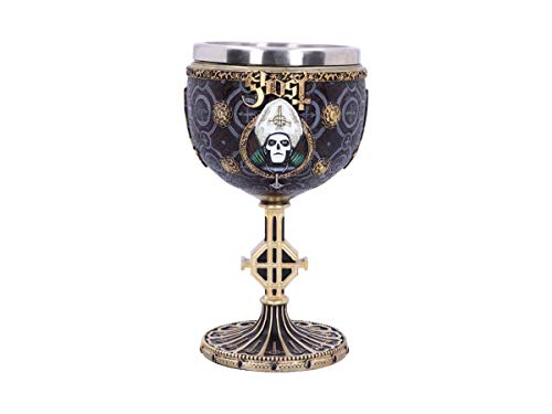 Nemesis Now Meliora Gold Kelch Ghost Papa Emeritus III aus Kunstharz mit Edelstahl B4886P9 von Nemesis Now