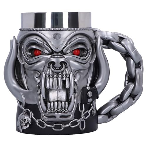 Nemesis Now Motorhead Warpig Bierkrug 15,5 cm, Kunstharz, offiziell lizenziertes Motorhead-Merchandise, Motorhead-Bierkrug aus feinstem Kunstharz, fachmännisch handbemalt, herausnehmbarer Einsatz von Nemesis Now