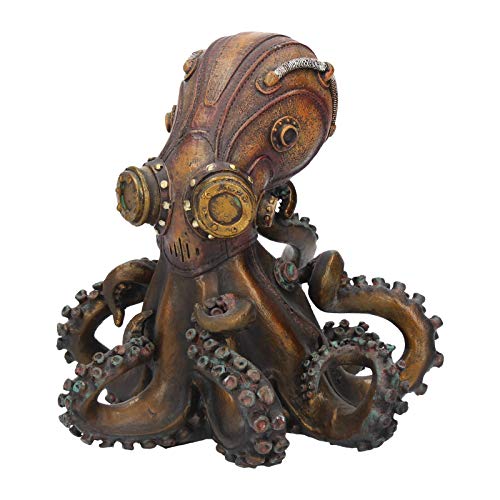 Nemesis Now Octo-Steam Figur 15 cm, bronzefarben, Kunstharz, 21 cm von Nemesis Now