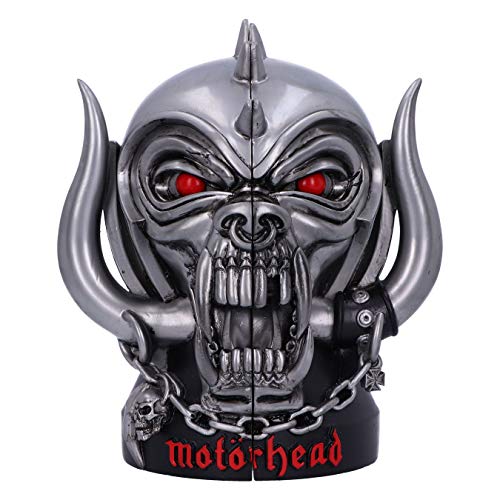 Nemesis Now Offizielles Lizenzprodukt Motorhead Warpig Snaggletooth Buchstützen, Silber, 18 cm, B5372S0, One Size von Nemesis Now