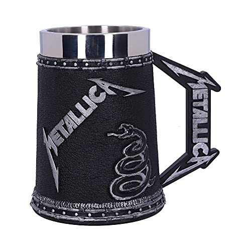 Nemesis Now B5220R0 Bierkrug, offizielles Lizenzprodukt, Metallica Album, 14,5 cm, Schwarz von Nemesis Now