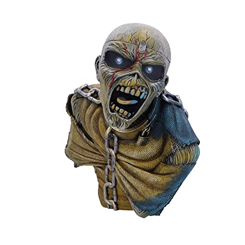 Nemesis Now Offizielles Lizenzprodukt Iron Maiden Piece of Mind Büste gelb, 25 cm von Nemesis Now