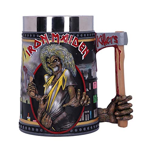 Nemesis Now Offizielles Lizenzprodukt Iron Maiden The Killers Eddie Album Bierkrug, Schwarz, 15.5cm von Nemesis Now