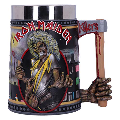 Nemesis Now Offizielles Lizenzprodukt Iron Maiden The Killers Eddie Album Bierkrug, Schwarz, 15.5cm von Nemesis Now