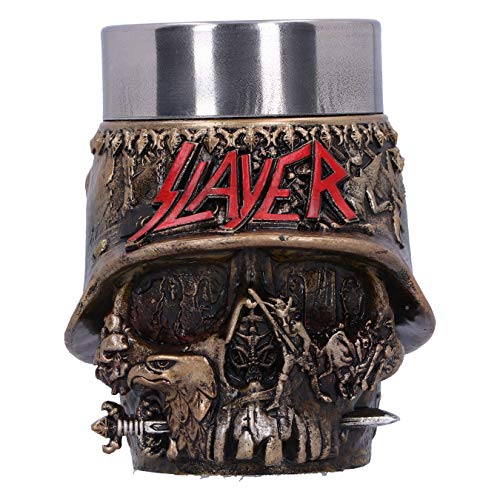 Nemesis Now Offiziell Lizenziertes Slayer Eagle Helm Skull Logo Schnapsglas von Nemesis Now