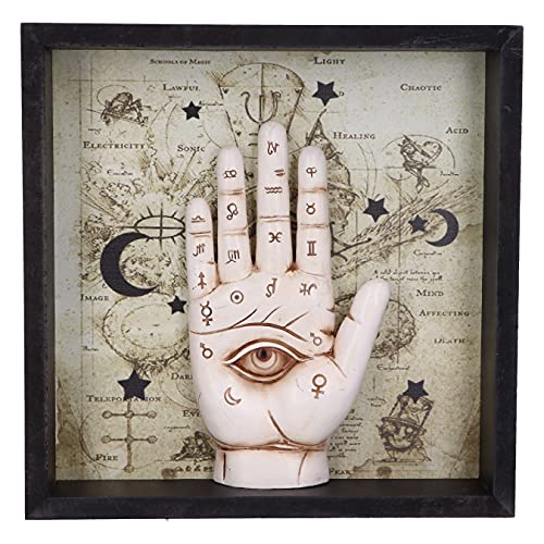 Nemesis Now Palmistry Companion Gerahmter Chiromancy Wandschmuck, Harz, beige, 20.2cm von Nemesis Now