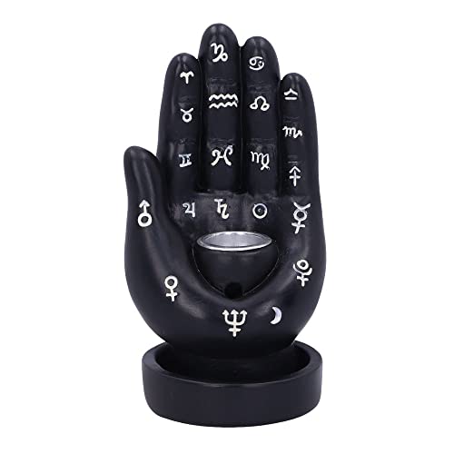 Nemesis Now Palmistry Rückfluss-Räuchergefäß, 12 cm, Schwarz von Nemesis Now