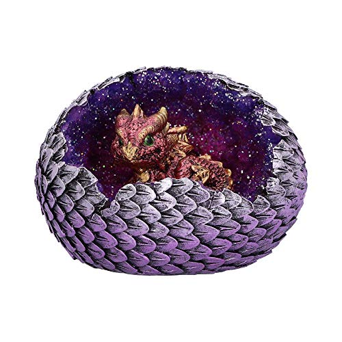 Nemesis Now Red Geode Home Glitzernde Schlüpf- und Eifigur, Polyresin, Einheitsgröße von Nemesis Now