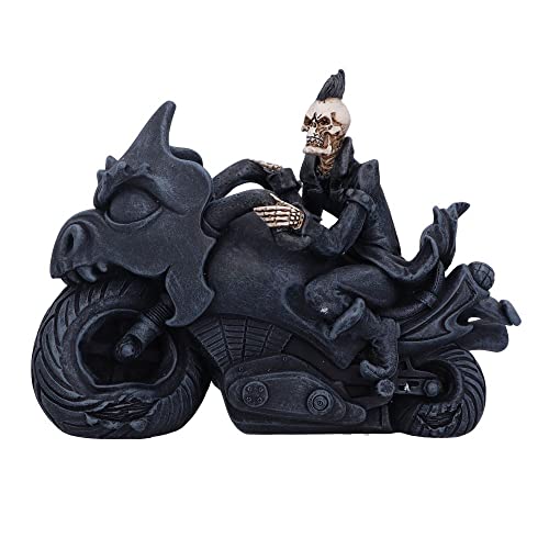 Nemesis Now Ride or Die Skelett-Biker-Figur, 19 cm, Schwarz von Nemesis Now