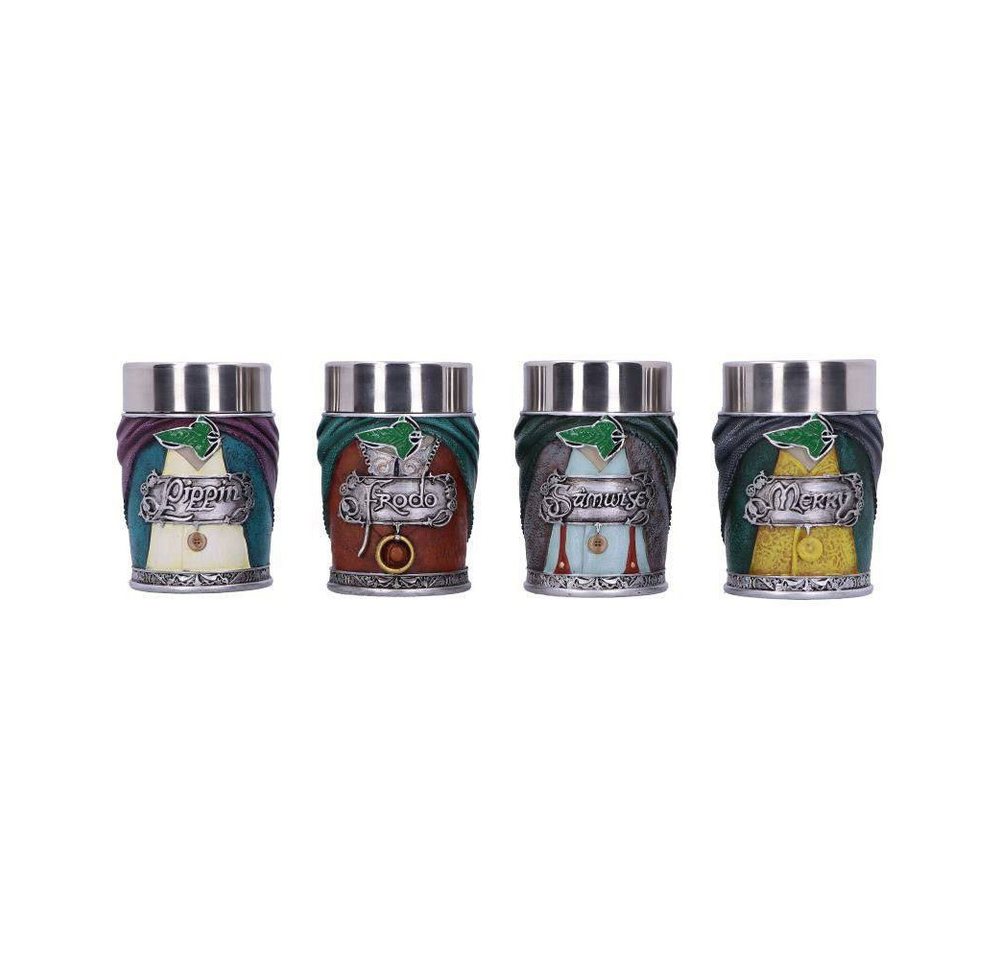 Nemesis Now Schnapsglas Herr der Ringe Schnapsgläser 4er-Pack Hobbits, 4 verschiedene Designs: Frodo, Sasmwise, Merry, Pippin Nemesis Now Schnapsglas Herr der Ringe Schnapsgläser 4er-Pack Hobbits, 4 verschiedene Designs: Frodo, Sasmwise, Merry, Pippin von Nemesis Now