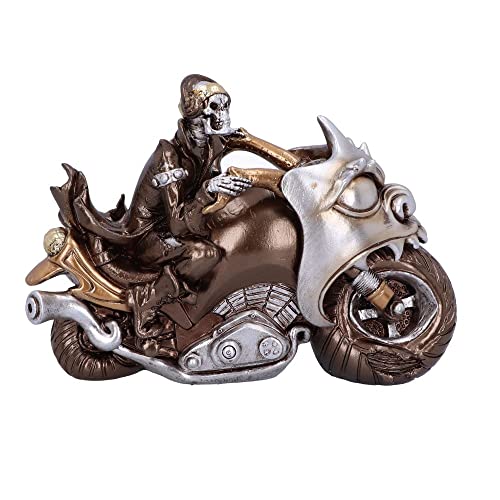 Nemesis Now Skelett-Biker-Figur Rebellenreiter, Bronze, 19 cm von Nemesis Now