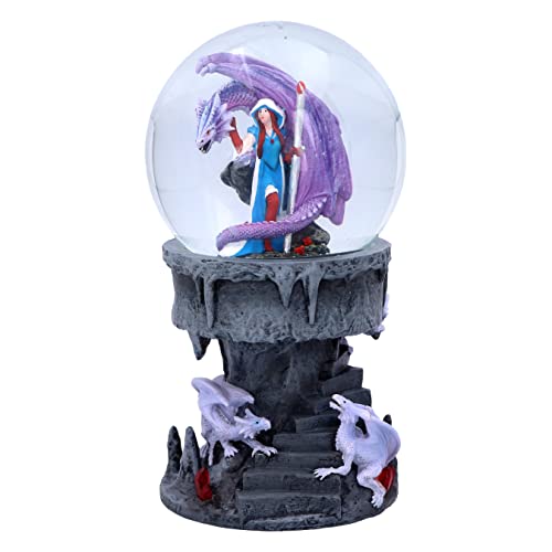 Nemesis Now, Violett Anne Stokes Dragon Mage Schneekugel Shaker, Polyresin, 18.5cm von Nemesis Now