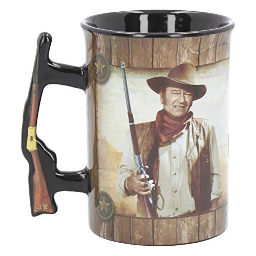 Nemesis Now C3624J7 John Wayne A Mans Gotta Do Tasse, 13 cm, Braun, 16 cm von Nemesis Now