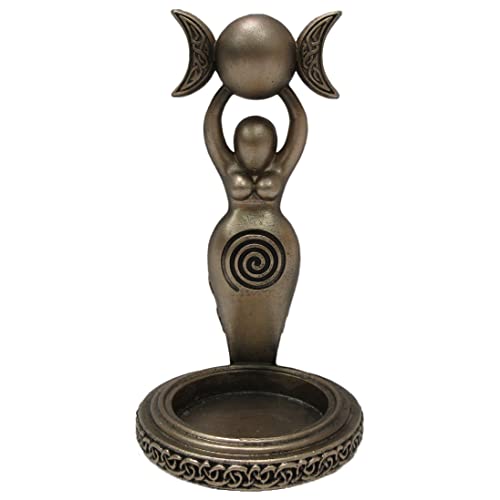 Nemesis Now Teelichthalter, spiralförmig, Göttin, goldfarben, 12 cm, Bronze Kunstharz, Gold von Nemesis Now