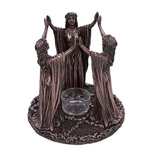Nemesis Now Teelichthalter Wicca Ceremony, 17 cm, Bronze von Nemesis Now