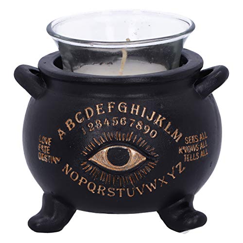 Nemesis Now All Seeing Eye Hexenkessel Teelichthalter, Schwarz, 9 cm von Nemesis Now