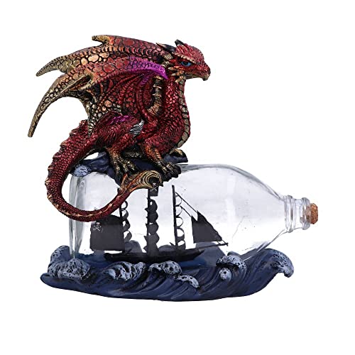 Nemesis Now The Voyage Drache Flaschenfigur, Rot, 21,5 cm von Nemesis Now