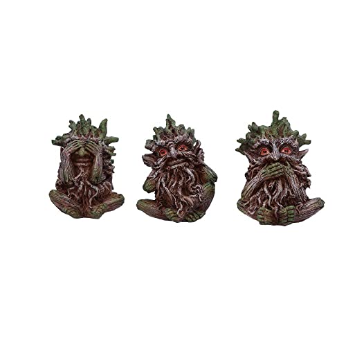 Nemesis Now Three Wise Ents Baumgeist-Figuren, Braun, 10 cm von Nemesis Now