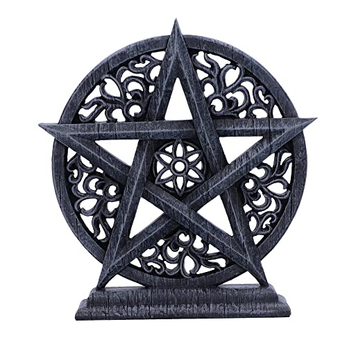 Nemesis Now Twilight Pentagramm Ornament, Silber, 15,5 cm, Kunstharz von Nemesis Now