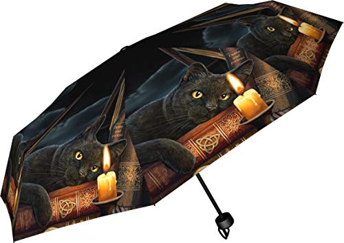Nemesis Now Witching Hour Lisa Parker Regenschirm 24 cm schwarz, Kunststoff, Metall, 190T Pongee von Nemesis Now