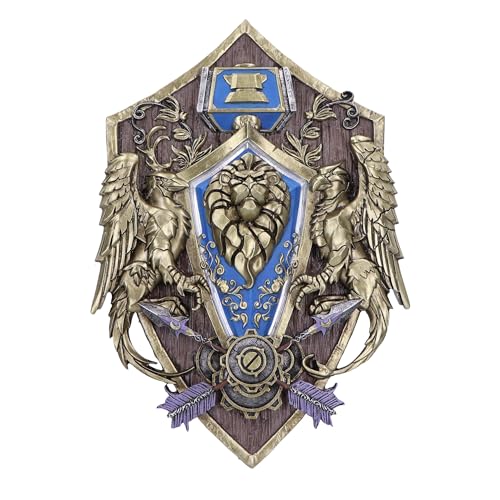 Nemesis Now World of Warcraft Alliance Wandschild, 30 cm, Blau, offizielles World of Warcraft Merchandise, Gaming-Wandbehang, Ornament, Gaming-Ausstellungsstück, aus feinstem Kunstharz gegossen, Nemesis Now World of Warcraft Alliance Wandschild, 30 cm, Blau, offizielles World of Warcraft Merchandise, Gaming-Wandbehang, Ornament, Gaming-Ausstellungsstück, aus feinstem Kunstharz gegossen, von Nemesis Now