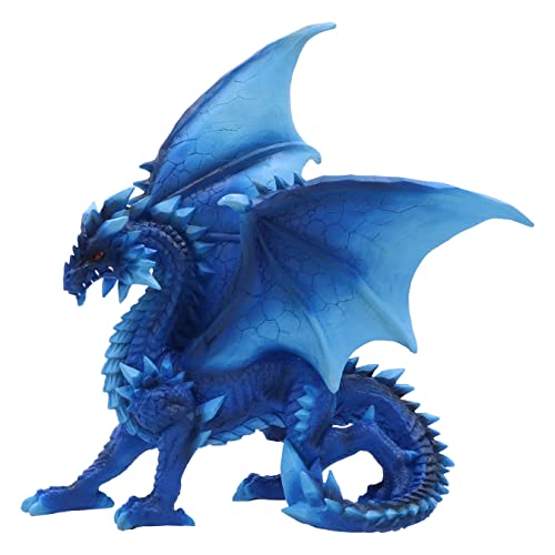 Nemesis Now Yukiharu Figur 21,5 cm, Harz, Blauer Drache, Skulptur, Gothic-Fantasy-Merchandise, aus feinstem Harz gegossen, handbemalt von Nemesis Now