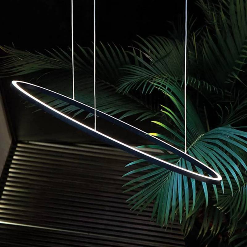Nemo Ellisse Mega Led Hängelampe Up Hängeleuchte Deckenlampe Led 2.700 K Schwarz B-Ware von Nemo