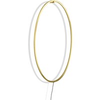 Nemo Ellisse Parete schwarz, Wandhalterung: golden von Nemo