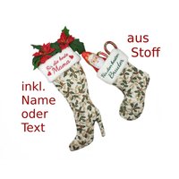 Nikolausstiefel Highheel Oder Socke Personalisiert Text Name Nikolausstiefel Highheel Oder Socke Personalisiert Text Name von Nenci4u