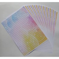 A5 Filofax Organizer Liniertes Papier in Hellen Bubble Design - 20 Seiten Kostenlose Uk Post Designed Für 6 Ring Planer Und von NennyLife