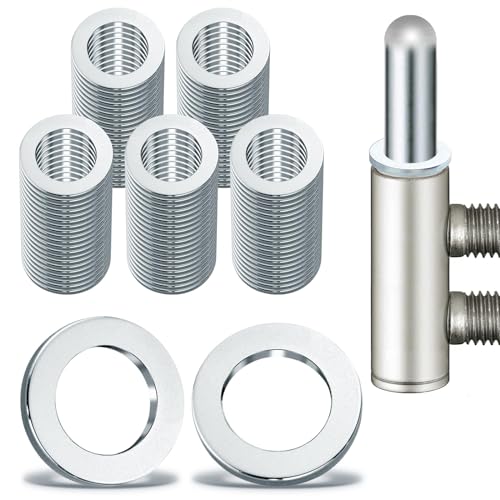 100 Stück Fitschenringe Zimmertüren Set Unterlegscheiben Türscharnier Montageringe Ohne Abriebspuren 10,20x 15.8 x 1.8mm, Verzinkt von Nenull