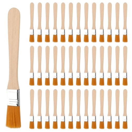 40 Stück Kleine Pinsel Borstenpinsel Set 13.5cm Flachpinsel Lackierpinsel Malerpinsel Pinsel Lack Fensterpinsel mit Holzgriff für Pinsel Farben Kunst Malerbedarf Lacke Malerei DIY Streichen von Wänden 40 Stück Kleine Pinsel Borstenpinsel Set 13.5cm Flachpinsel Lackierpinsel Malerpinsel Pinsel Lack Fensterpinsel mit Holzgriff für Pinsel Farben Kunst Malerbedarf Lacke Malerei DIY Streichen von Wänden von Nenull