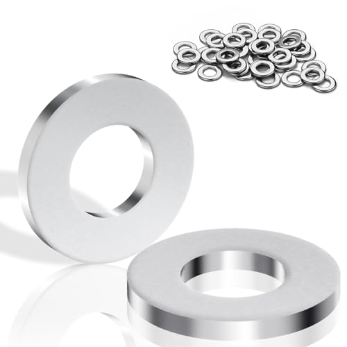 Unterlegscheiben M5 Edelstahl Beilagscheiben 40 Stück M5 X 10mm Große Flach Karosseriescheiben Hochwertige A2 V2A DIN125 Unterlegscheiben set Metallscheiben für Schrauben, Muttern, Gewindestange von Nenull