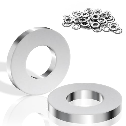 Unterlegscheiben M6 Edelstahl Beilagscheiben 40 Stück M6 X 12mm Große Flach Karosseriescheiben Hochwertige A2 V2A DIN125 Unterlegscheiben set Metallscheiben für Schrauben, Muttern, Gewindestange von Nenull